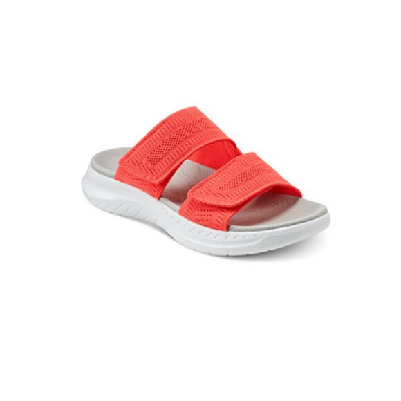 Easy Spirit Breeze Knit Slide Sandals Bright orange/pink - Size 7M - Picture 1 of 11